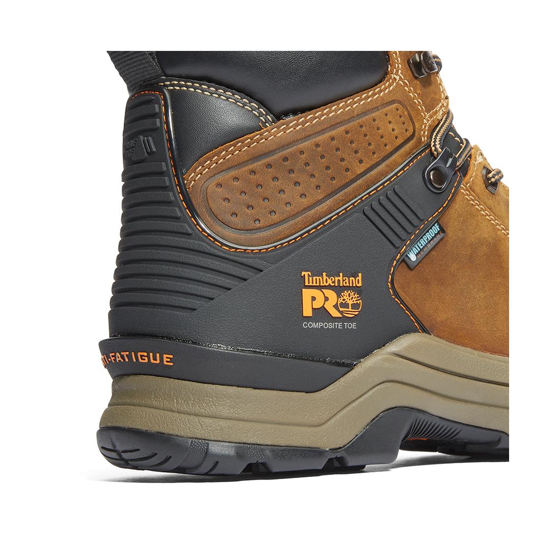 Hypercharge 6-Inch Waterproof Nano-Toe Work Boot Brown - Image 7