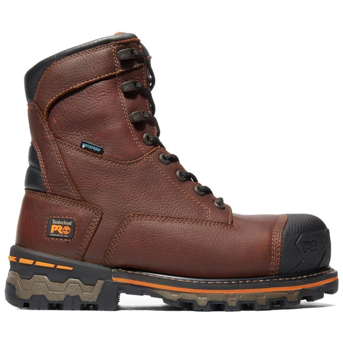 Boondock 8 Inch Composite-Toe Waterproof Ins 600G Work Boot Brown