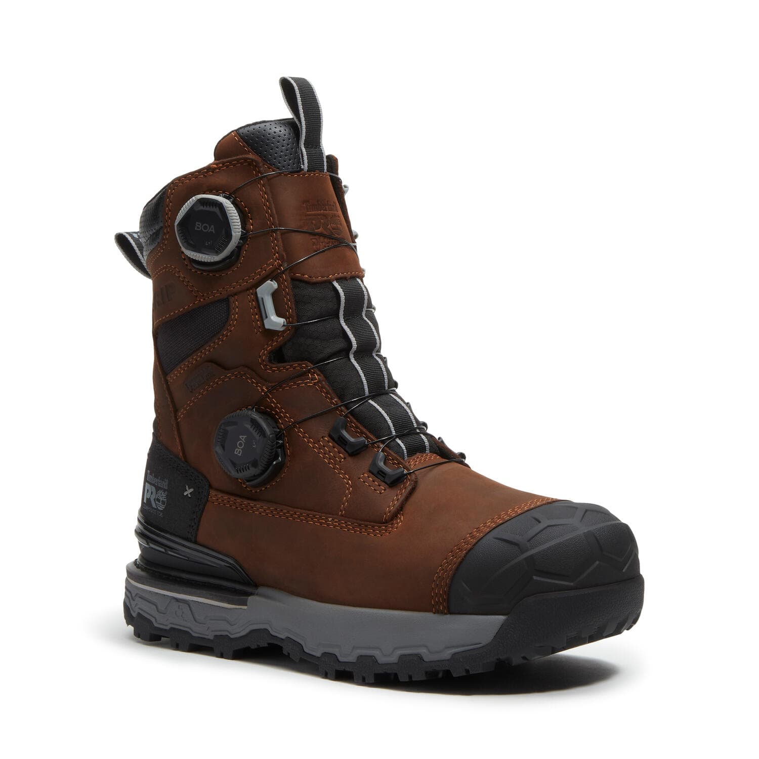 Boondock Ultralight 8 Inch Composite Toe Waterproof BOA Work Boots Brown - Image 2