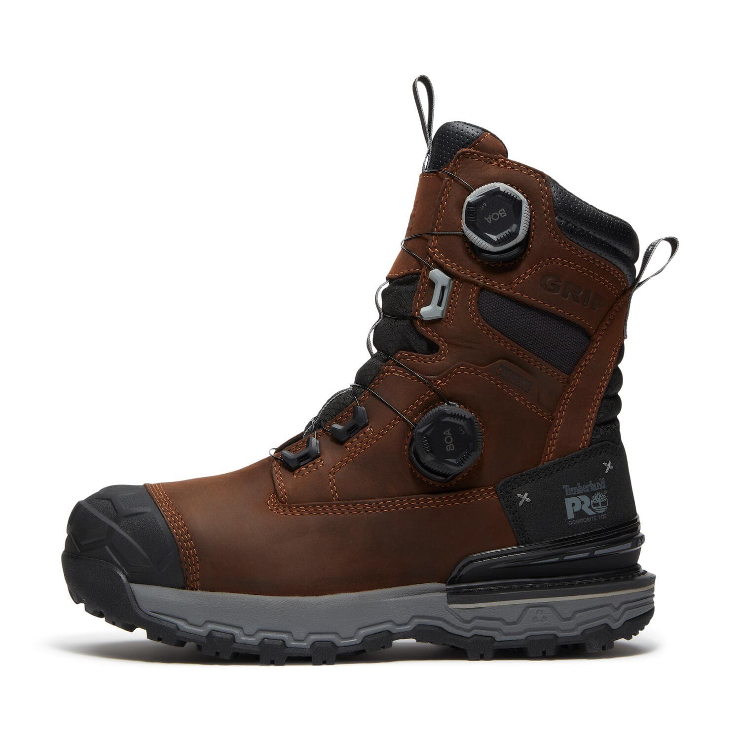 Boondock Ultralight 8 Inch Composite Toe Waterproof BOA Work Boots Brown - Image 4