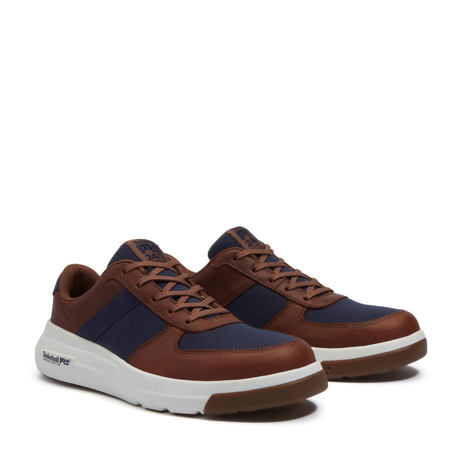 Bridgeport Composite Toe Work Shoes Brown and Black - Image 11