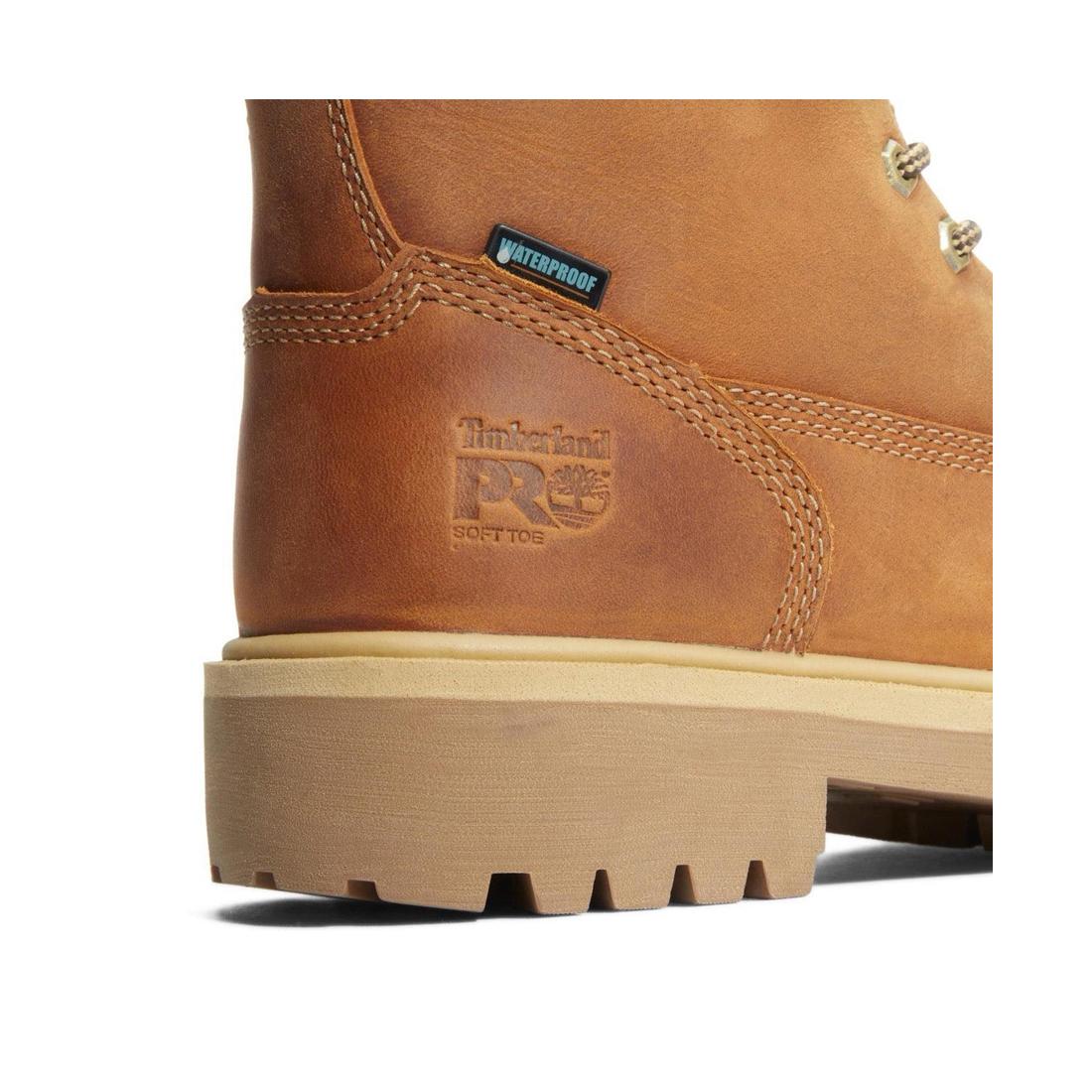 Direct Attach 6 Inch Soft-Toe Waterproof Boot Wheat - Image 7