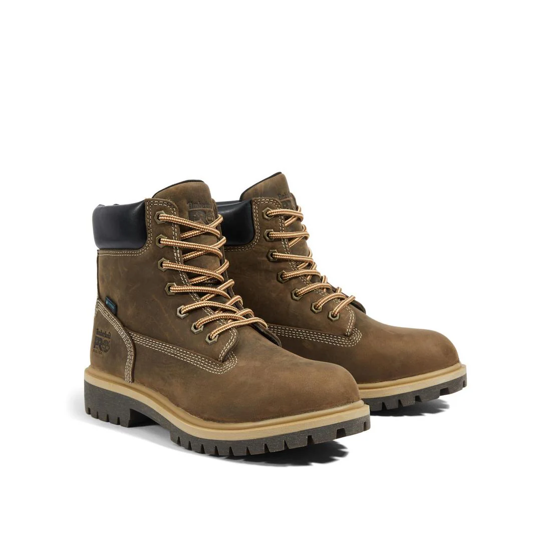 Women's Direct Attach 6 Inch Steel-Toe Waterproof Work Boot Brown - Image 6
