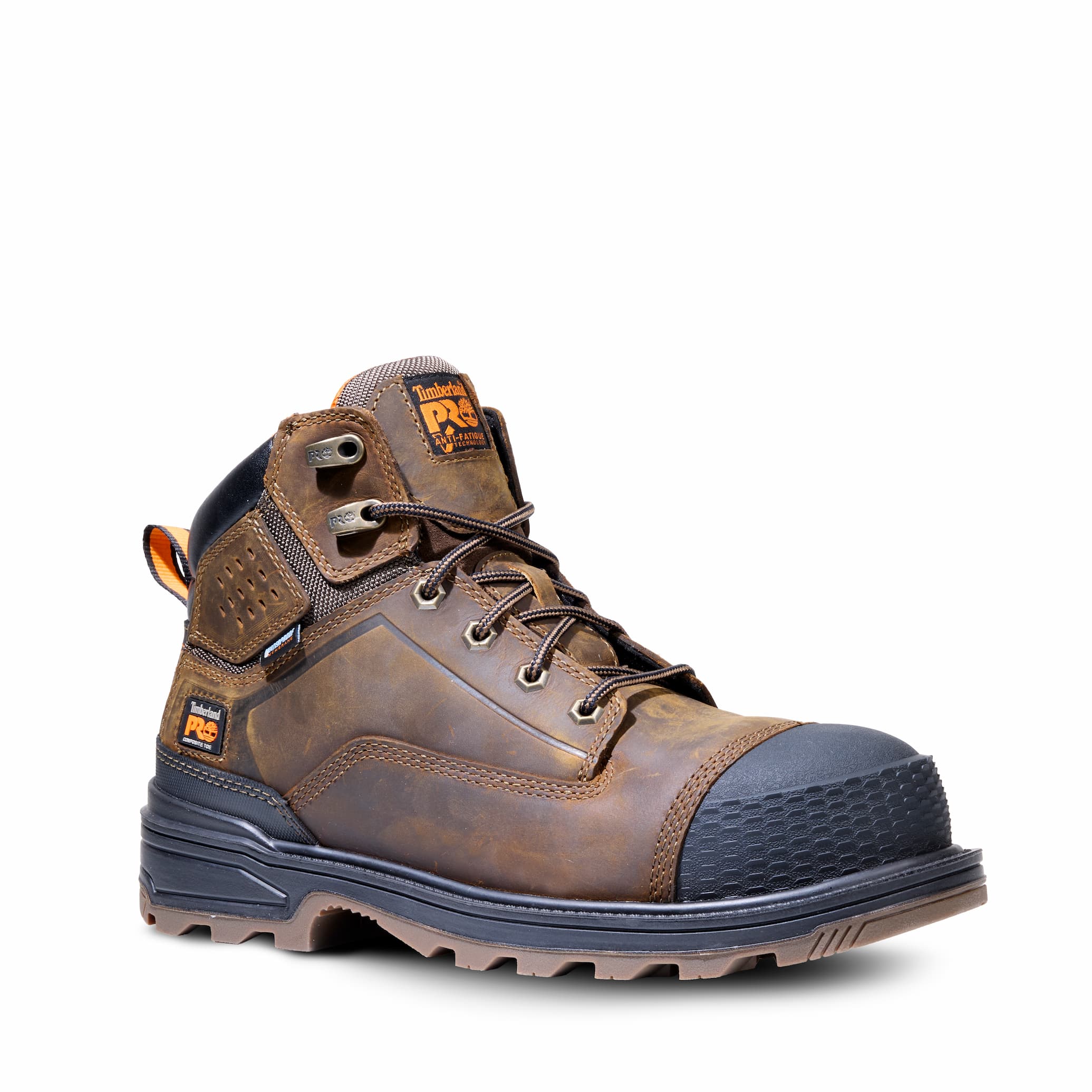Distiller 6 Inch Composite Toe EH Work Boots Brown and Black - Image 10