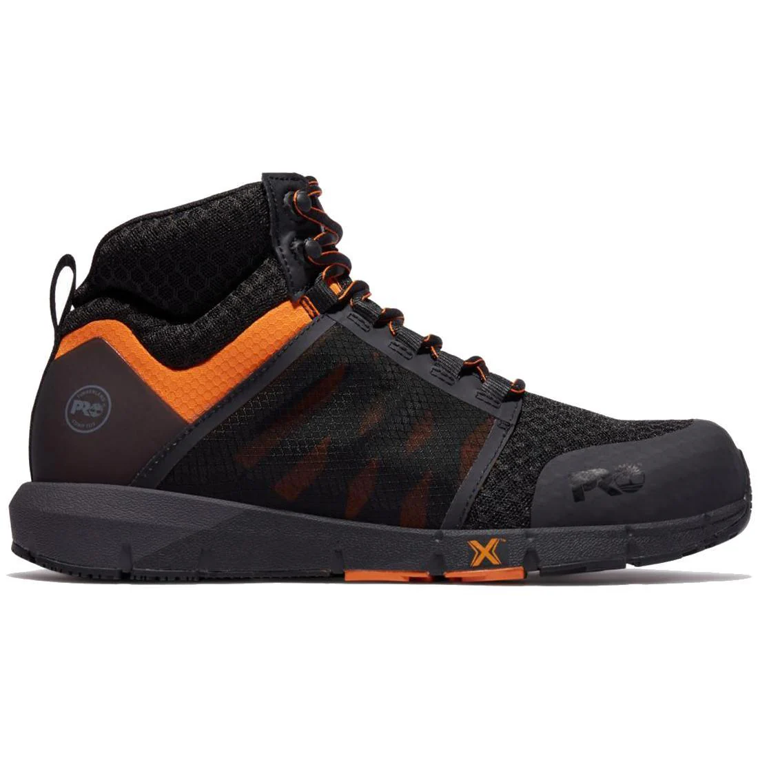 Radius Composite-Toe Work Boot Black/Orange