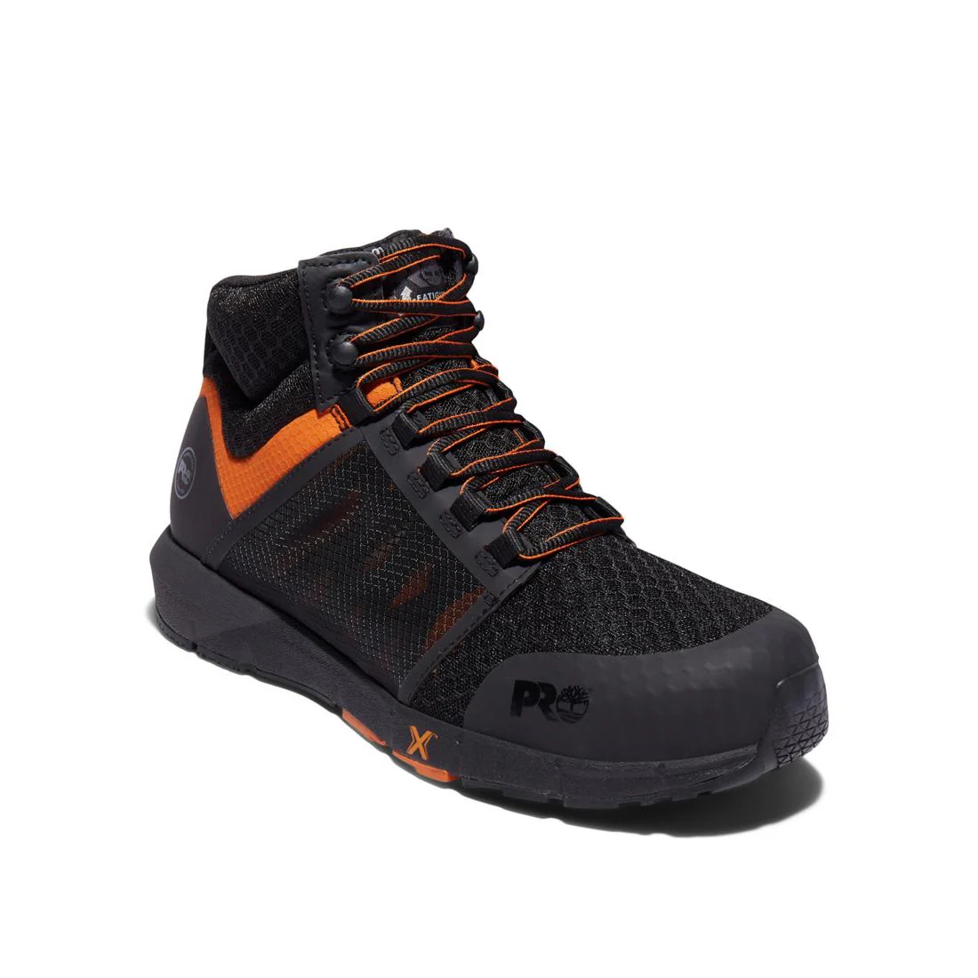 Radius Composite-Toe Work Boot Black/Orange - Image 2