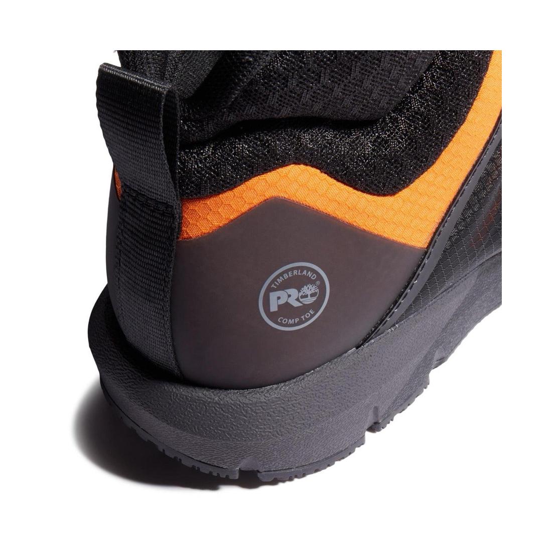 Radius Composite-Toe Work Boot Black/Orange - Image 7