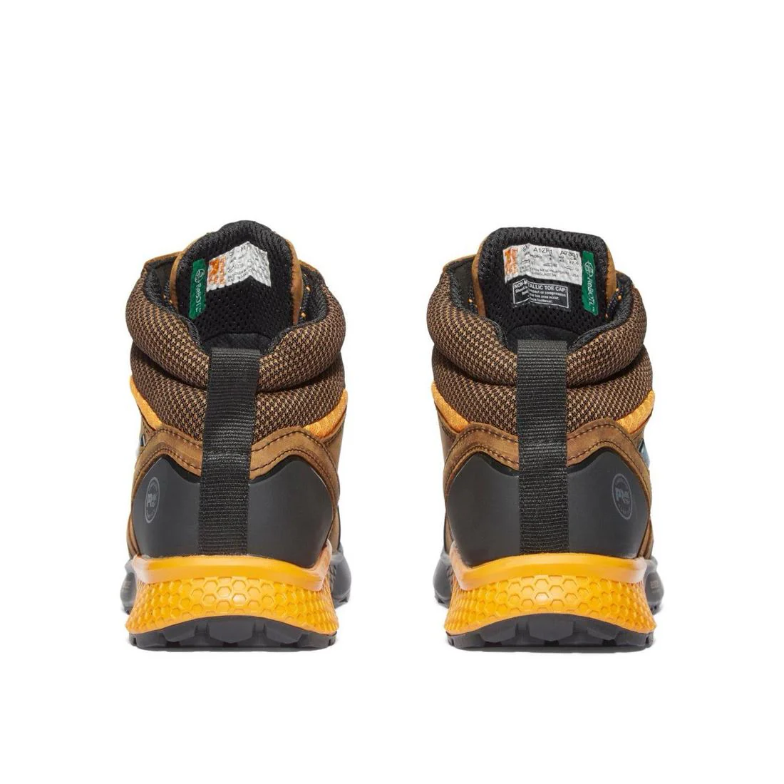 Reaxion Composite-Toe Waterproof Work Boot Brown/Orange - Image 5
