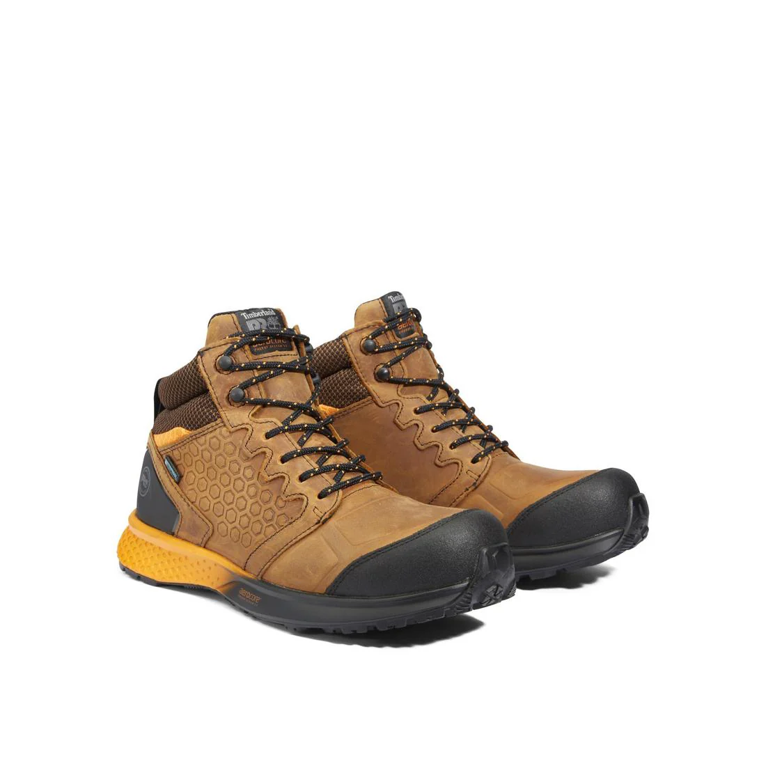 Reaxion Composite-Toe Waterproof Work Boot Brown/Orange - Image 6