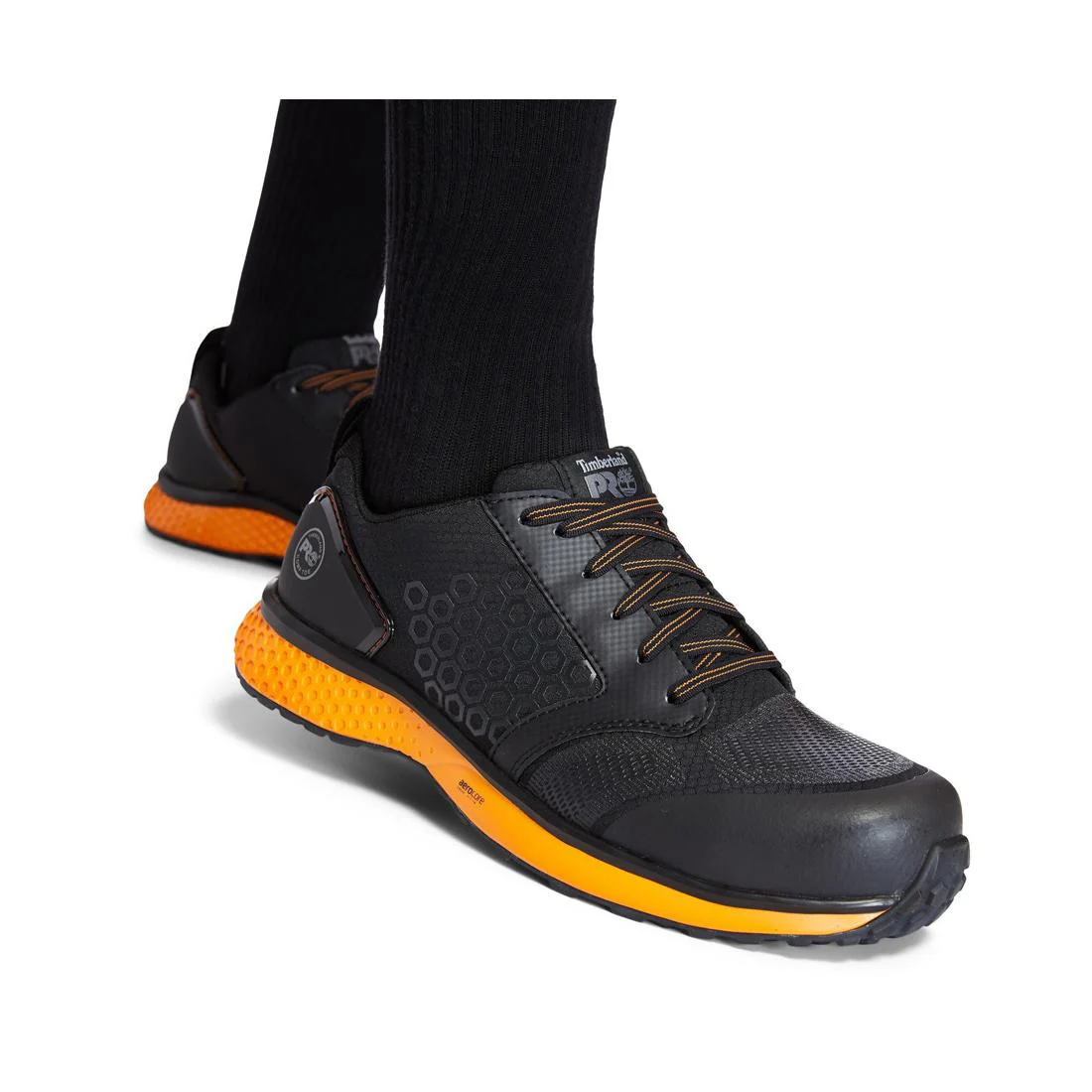 Reaxion Composite-Toe Work Shoe Black\Orange - Image 10