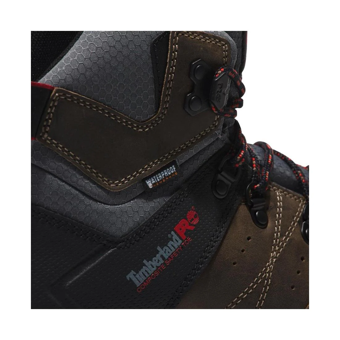 Switchback 6 Inch Composite-Toe Waterproof Work Boot Brown/Grey - Image 7