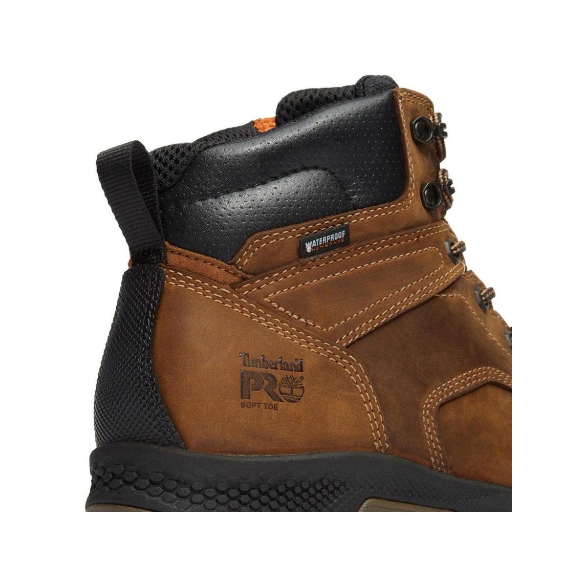 Titan EV 6 Inch Soft-Toe Waterproof Work Boot Brown - Image 7