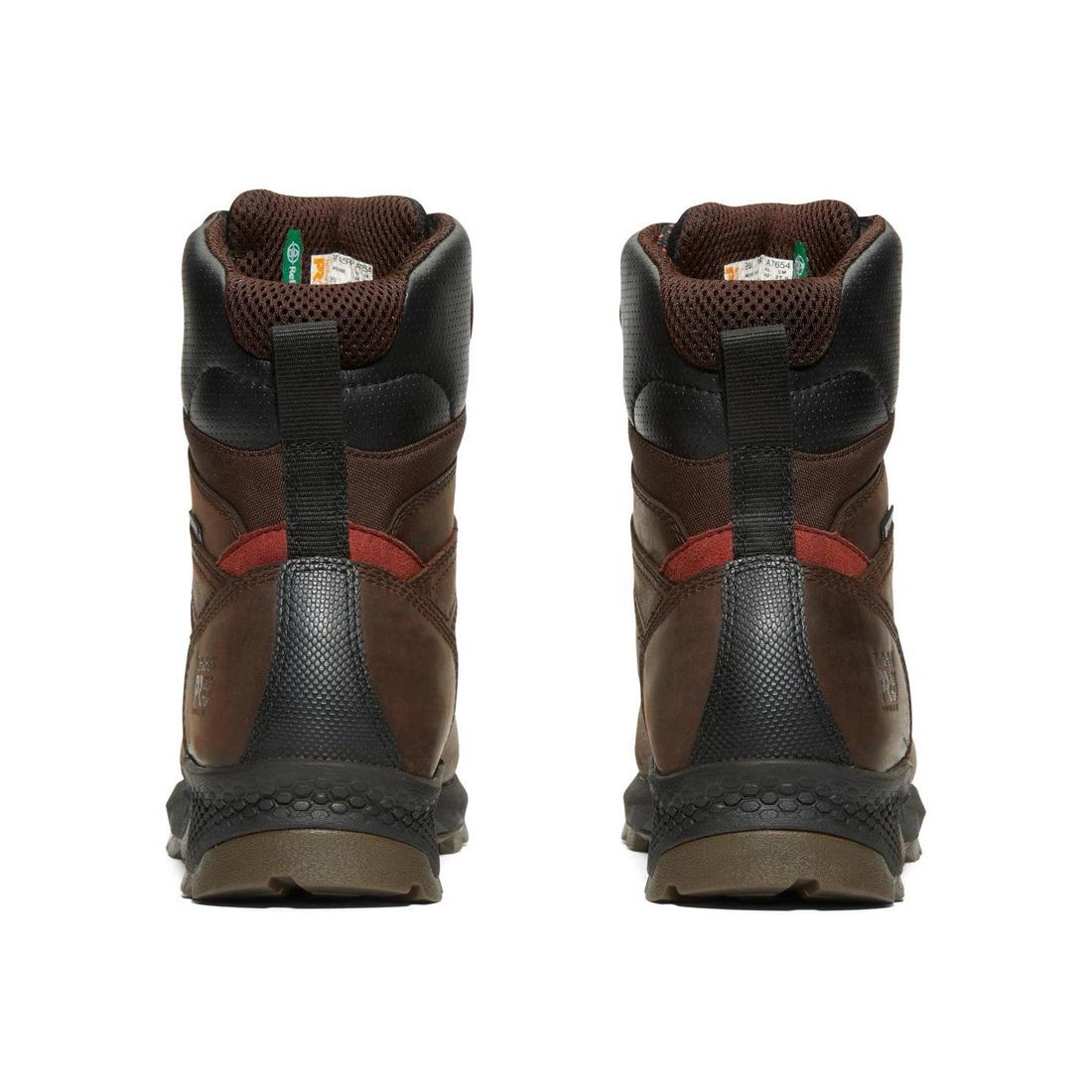 Titan EV 8 Inch Composite-Toe Waterproof Insulated Work Boot Brown - Image 5