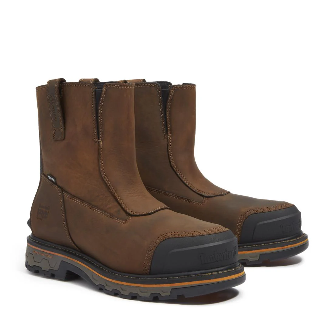 True Grit Composite Toe Waterproof Chelsea Work Boot Brown - Image 4