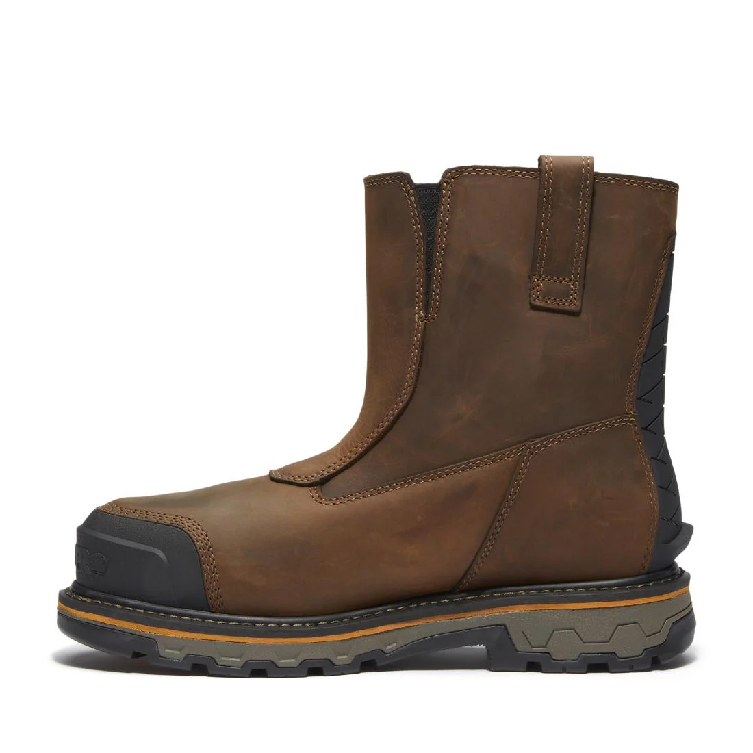 True Grit Composite Toe Waterproof Chelsea Work Boot Brown - Image 6