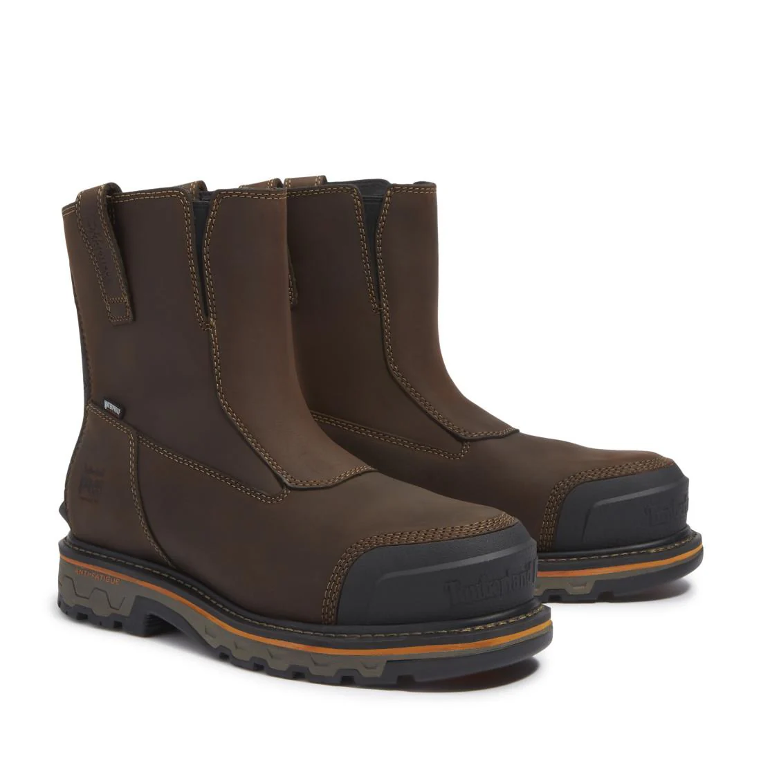 True Grit Composite Toe Waterproof Chelsea Work Boot Dark Brown - Image 4
