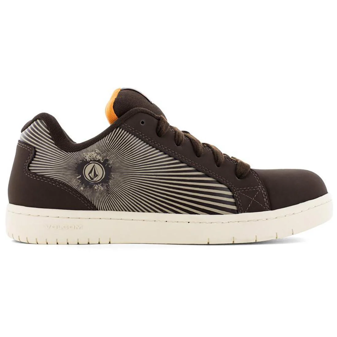 Stone Op Art Composite-Toe Work Shoe Brown