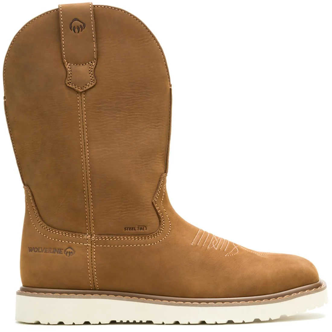 Bronc Wedge Steel-Toe Pull On Work Boot Birch