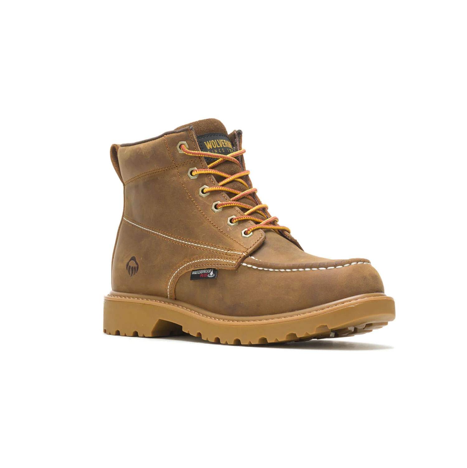 Floorhand Moc-Toe 6" Waterproof Work Boot Tan - Image 2