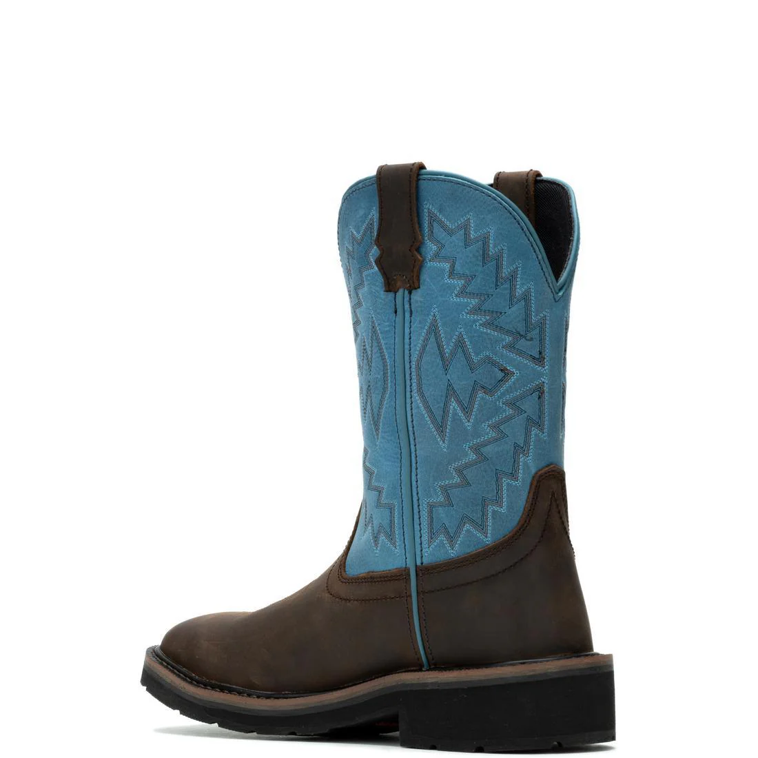 Rancher Arrow Women's Steel-Toe Pull-On Wellington WP Work Boot Blue - Image 5