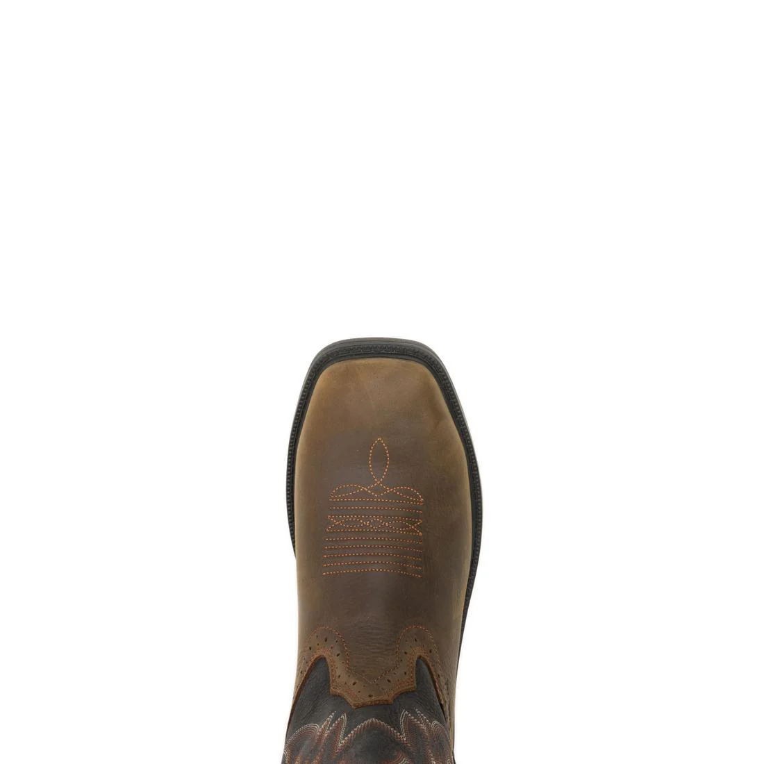 Rancher Level WP Steel-Toe Pull-On Wellington Work Boot Black/Brown - Image 4