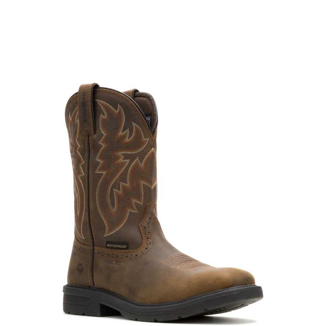 Rancher Level WP Steel-Toe Pull-On Wellington Work Boot Dark Coffee - Image 2