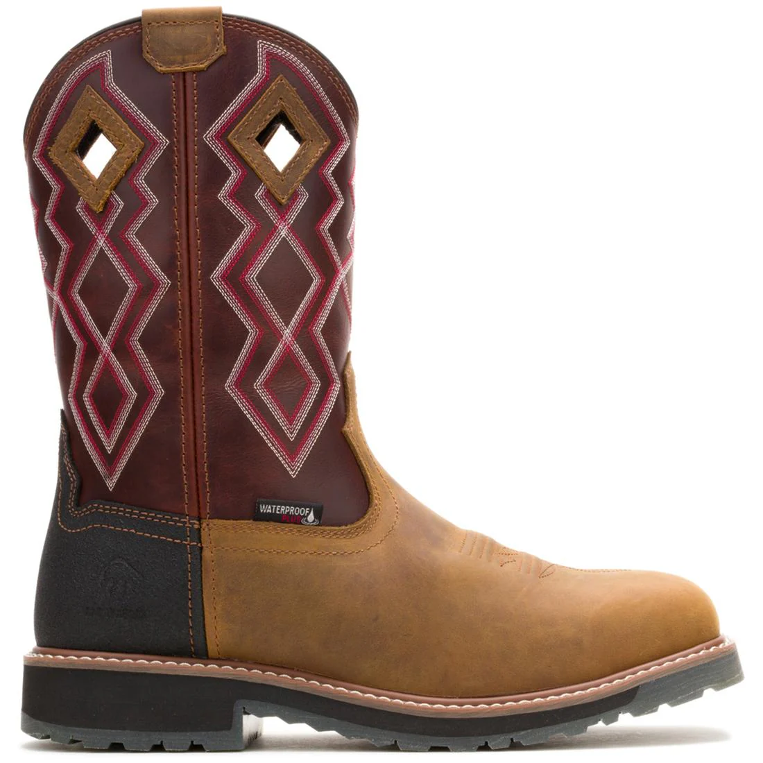 Rancher Pro Hyprest WP Nano-Toe Pull-On Wellington Work Boot Rust
