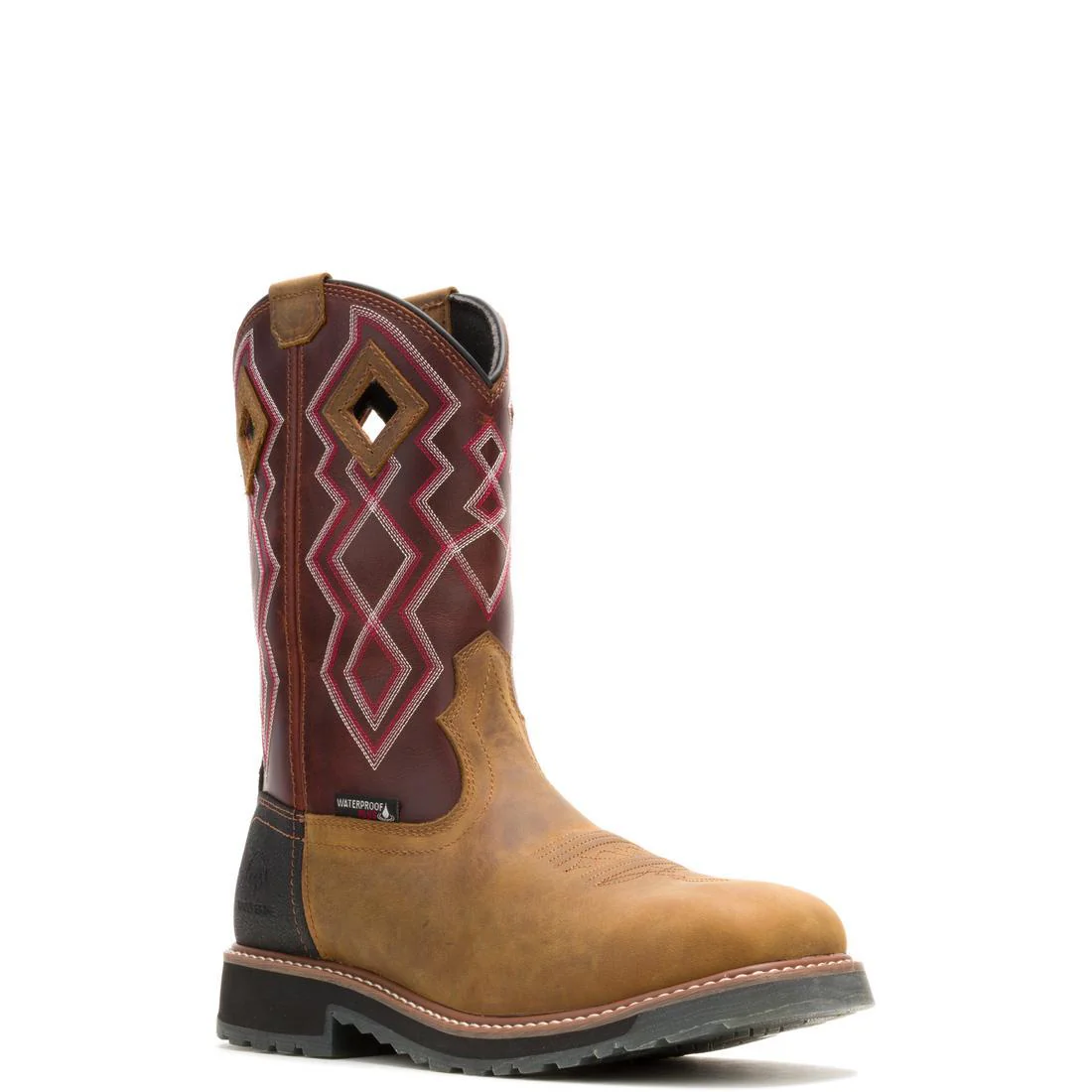 Rancher Pro Hyprest WP Nano-Toe Pull-On Wellington Work Boot Rust - Image 2