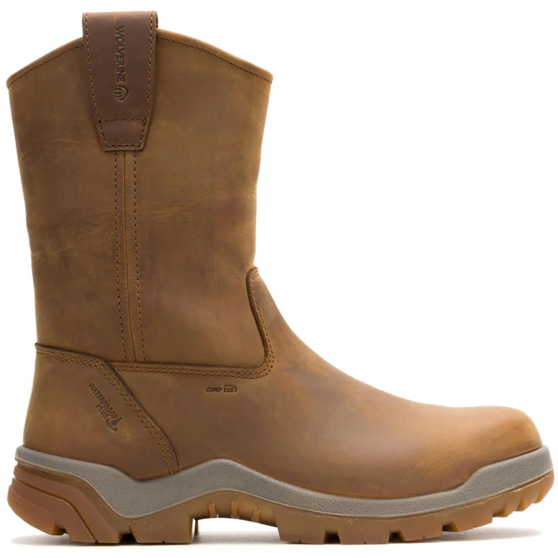 Vantage Hyprest WP CarbonMax Pull-On Work Boot Tan