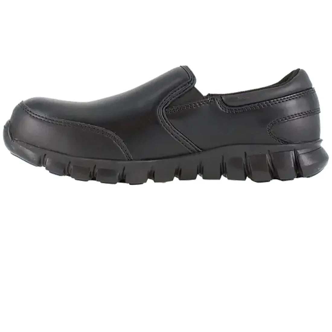 Women's Sublite Cushion Composite-Toe Slip On Athletic Work Shoe Black - Image 4