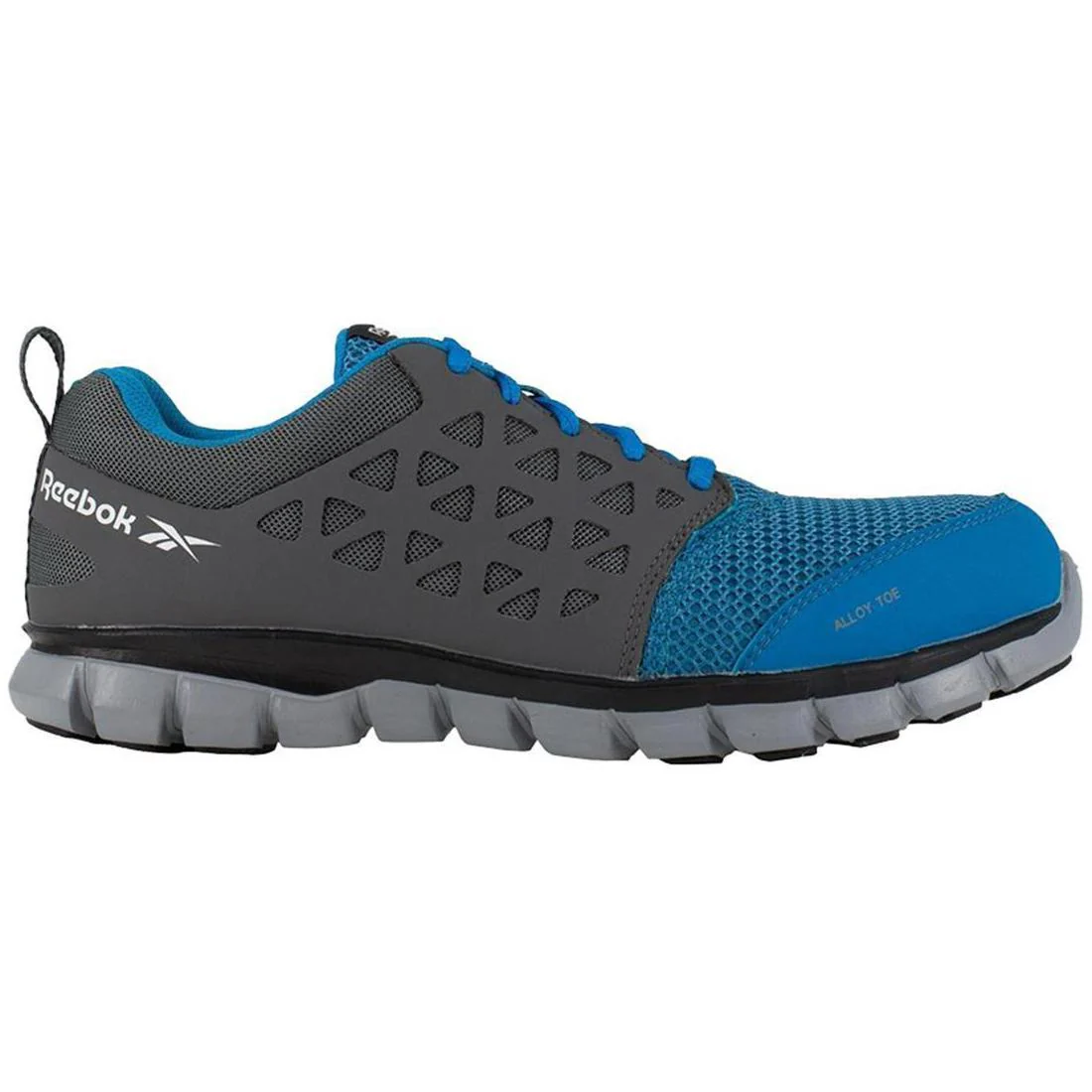 Women's Sublite Cushion Alloy-Toe Athletic Work Shoe Grey/Blue