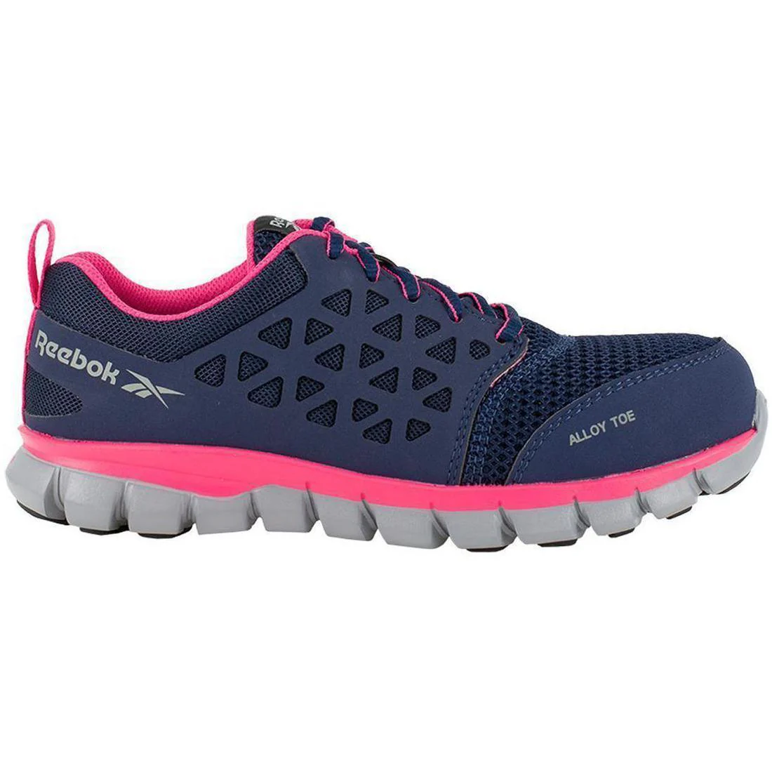 Women's Sublite Cushion Alloy-Toe Athletic Work Shoe Blue/Pink