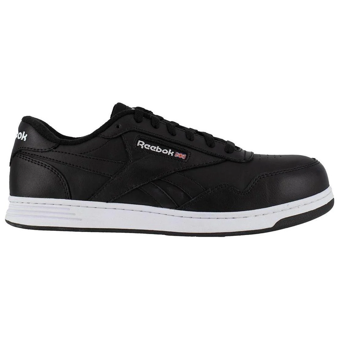 Women's Club Memt Composite-Toe Oxford Work Shoe Black/White
