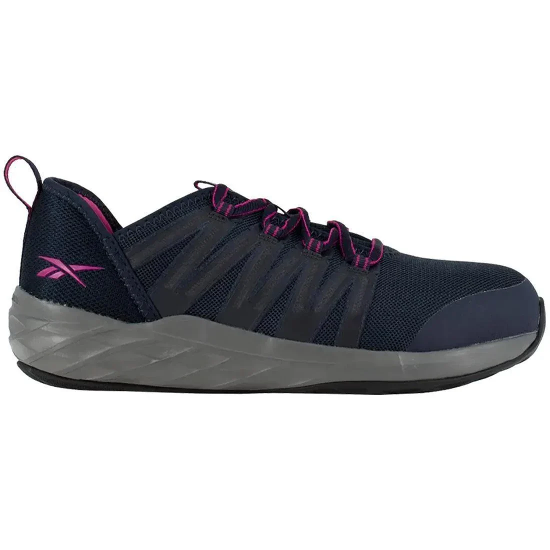 Women's Astroride Steel-Toe Athletic Work Shoe Dark Navy/Purple