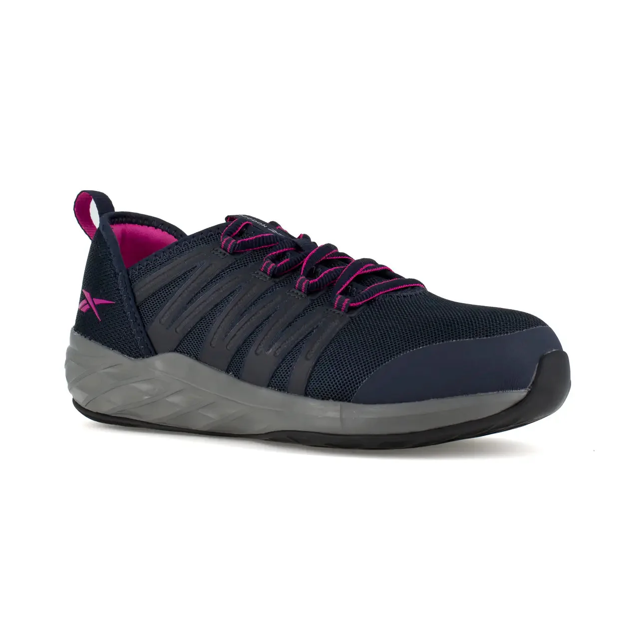 Women's Astroride Steel-Toe Athletic Work Shoe Dark Navy/Purple - Image 2