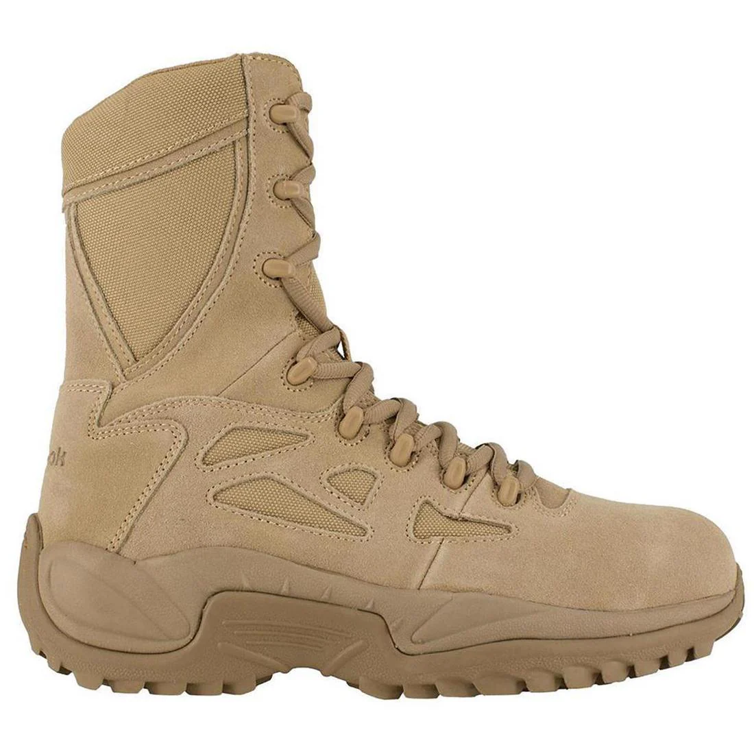 Women's Rapid Response Rb 8 Inch Composite-Toe Military Work Boot Desert Tan