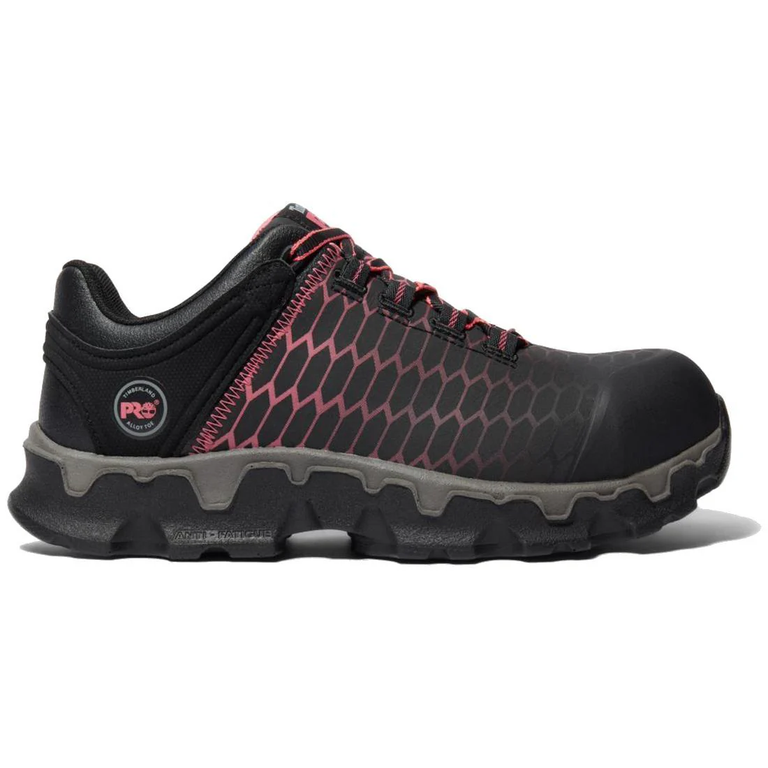 Women's Powertrain Sport Alloy-Toe Work Shoe Black/Pink