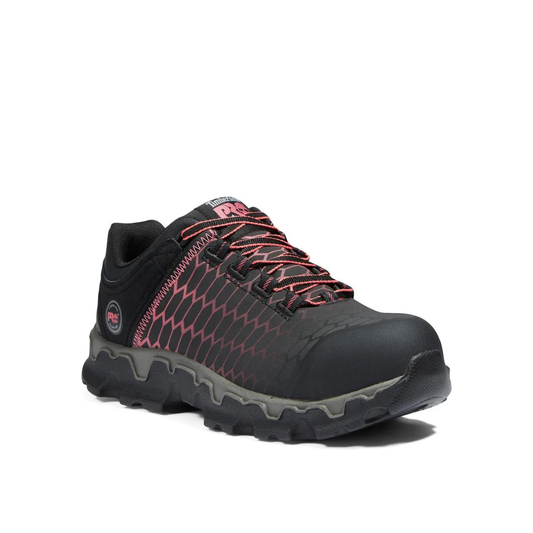 Women's Powertrain Sport Alloy-Toe Work Shoe Black/Pink - Image 2